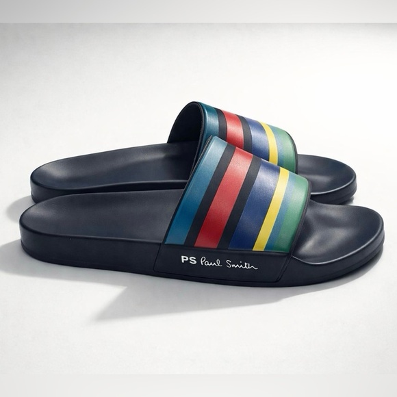 Paul Smith Other - Paul Smith NWOT Signature Striped Slides, multicolor, sz 43-44 (US10- 10 1/2)